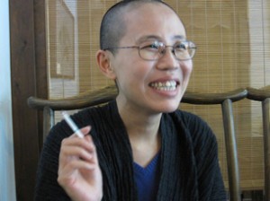 A photo dated September 28, 2010, of Liu Xia, the wife of jailed Chinese dissident and Nobel peace laureate Liu Xiaobo, taken in Beijing. The Beijing native, under house arrest since the Nobel committee in Oslo on Friday awarded the Nobel Peace Prize to Liu, had no interest in politics until she met her future spouse, an ardent supporter of democratic reform in China.