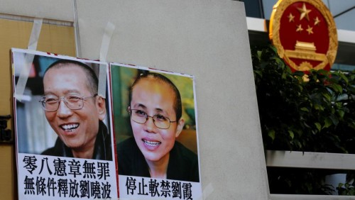 香港民众不断为刘晓波获得自由呼吁 路透社